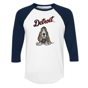 Detroit Tigers Puddy 3/4 Navy Blue Sleeve Raglan - Tiny Turnip