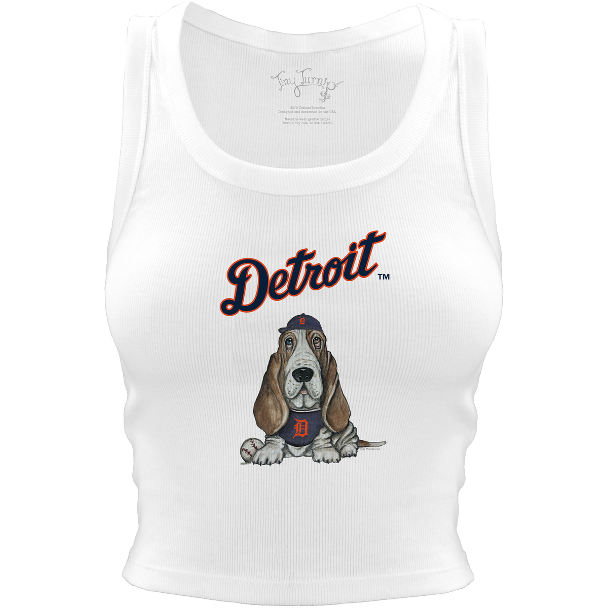 Detroit Tigers Puddy Crop Tank - Tiny Turnip