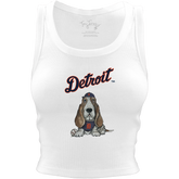 Detroit Tigers Puddy Crop Tank - Tiny Turnip