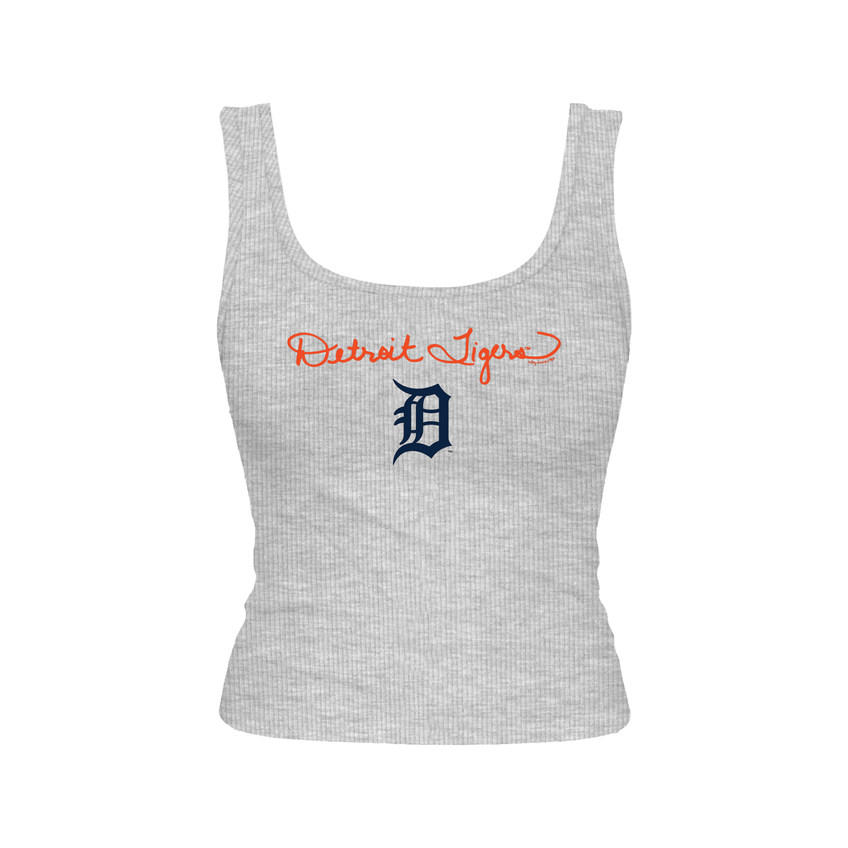 Detroit Tigers Logo Script Emmy Tank