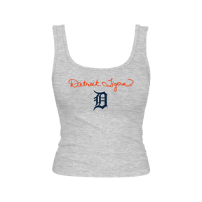 Detroit Tigers Logo Script Emmy Tank