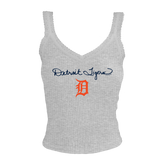 Detroit Tigers Script Logo Lace Tank