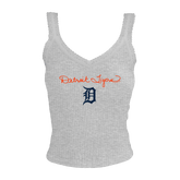 Detroit Tigers Logo Script Lace Tank