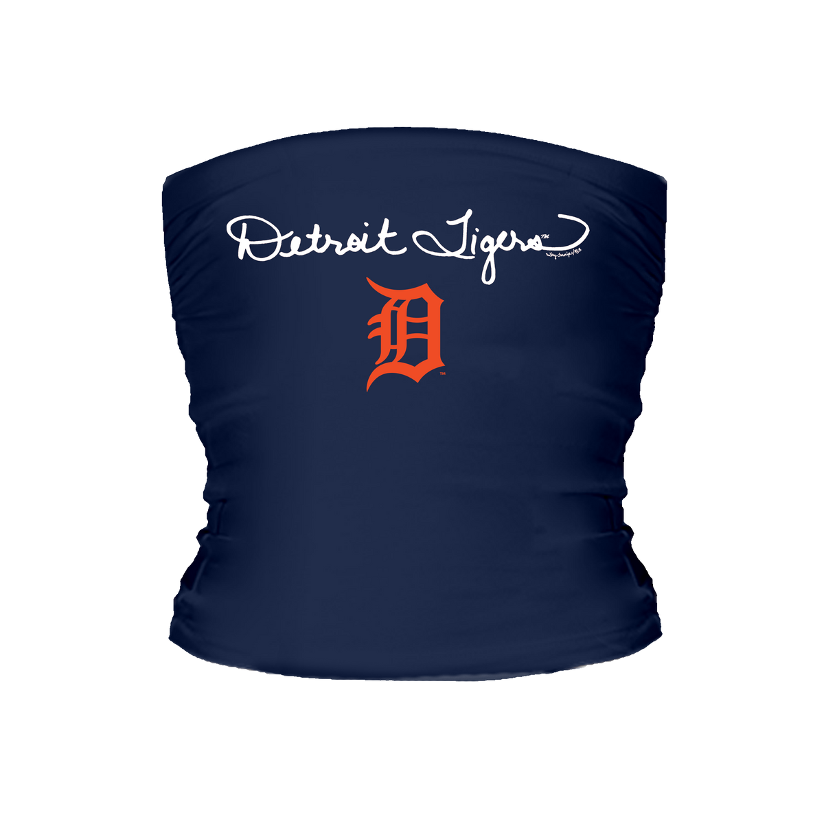 Detroit Tigers Logo Script Tube Top - Tiny Turnip