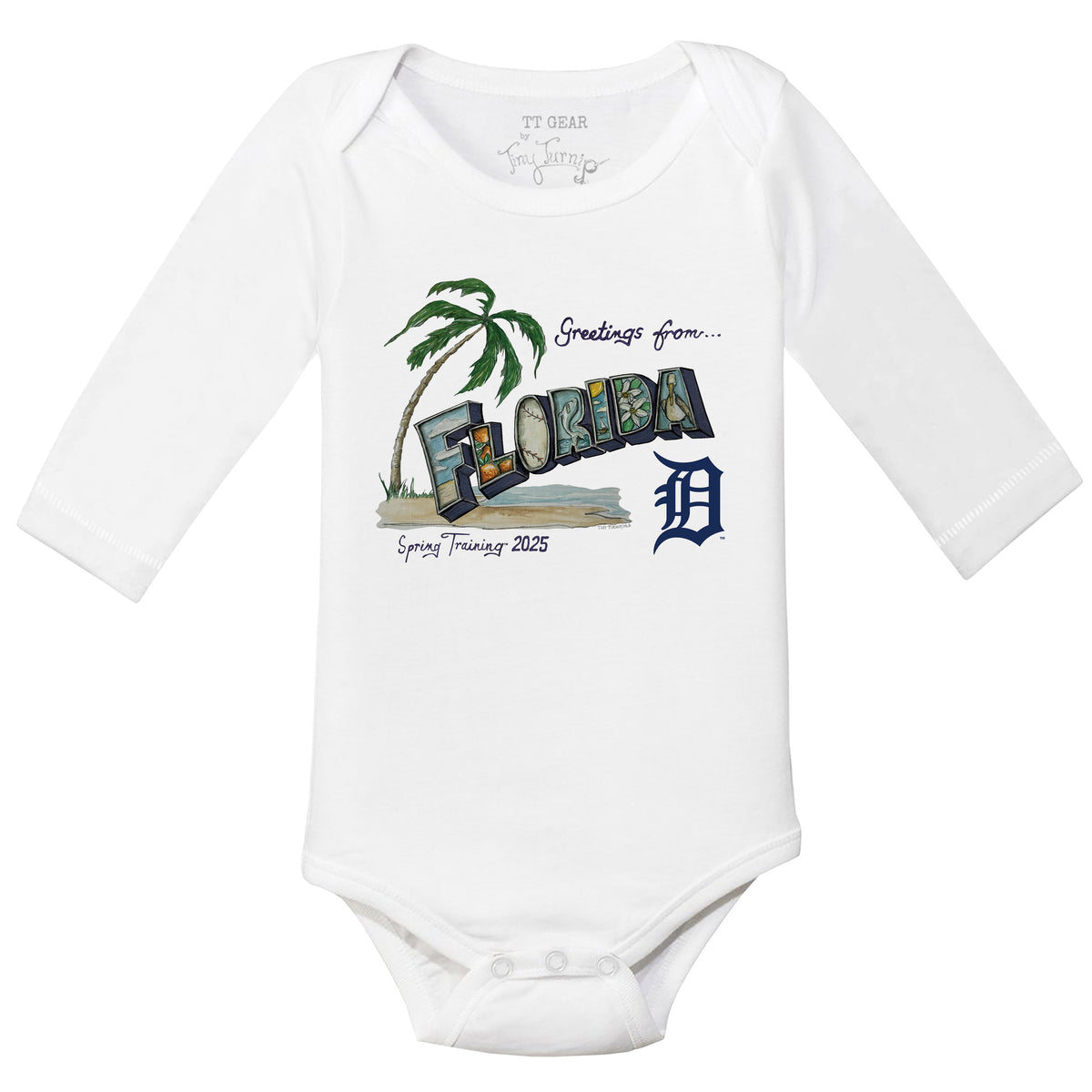 Detroit Tigers Spring Training 2025 Long Sleeve Snapper