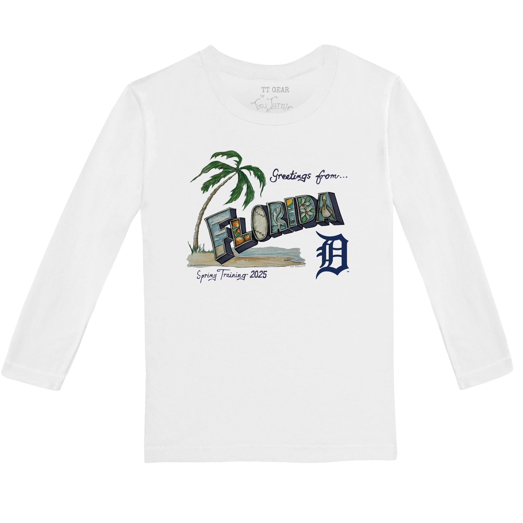 Detroit Tigers Spring Training 2025 Long-Sleeve Tee Shirt