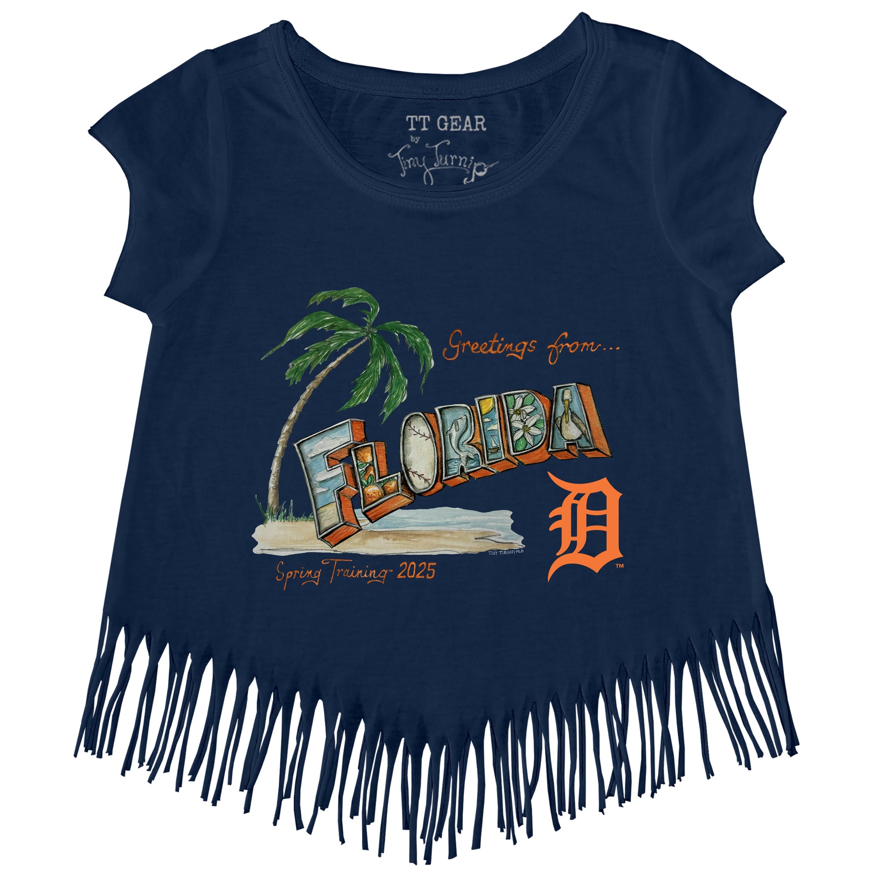 Detroit Tigers Spring Training 2025 Fringe Tee