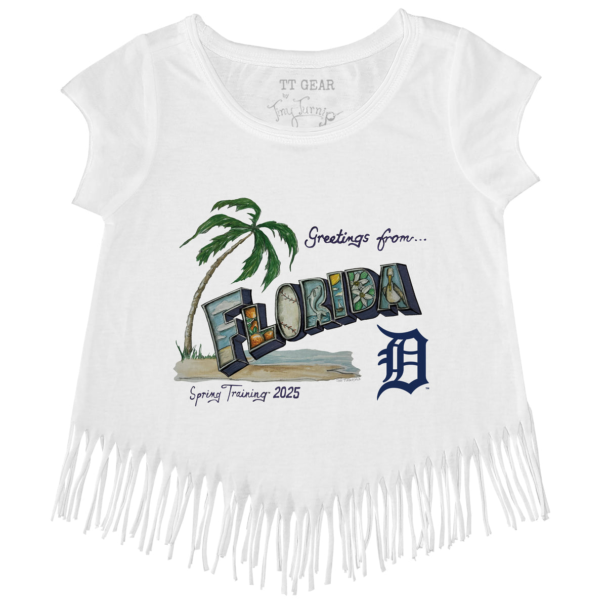 Detroit Tigers Spring Training 2025 Fringe Tee