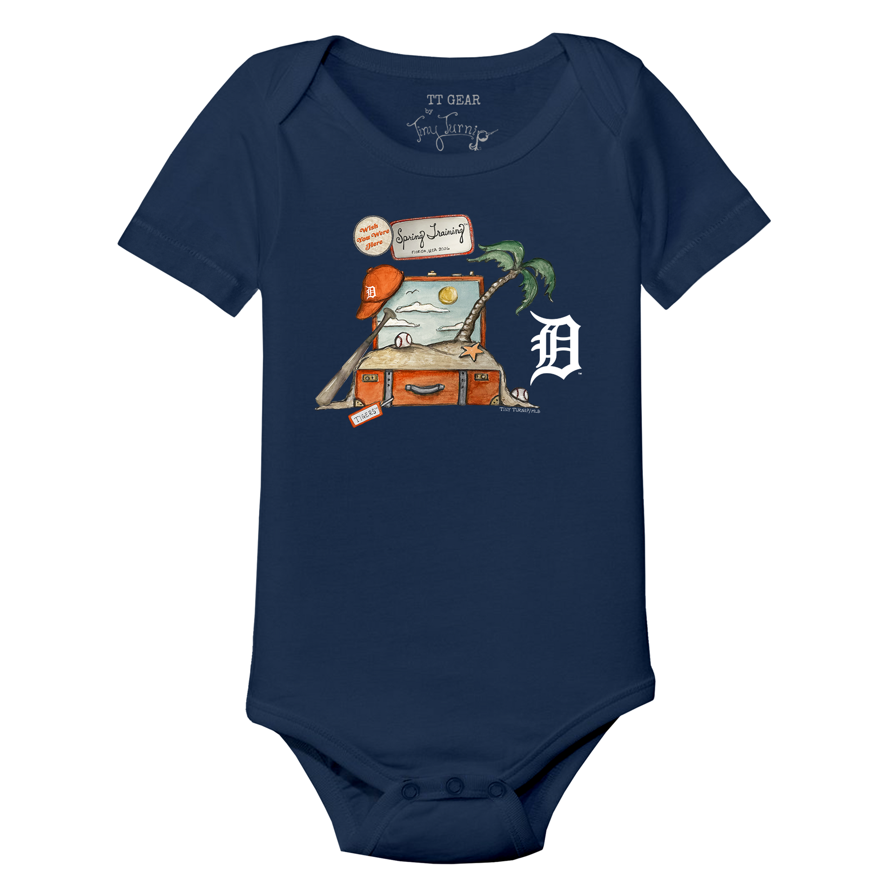 Detroit Tigers Spring Training 2026 Short Sleeve Snapper - Tiny Turnip