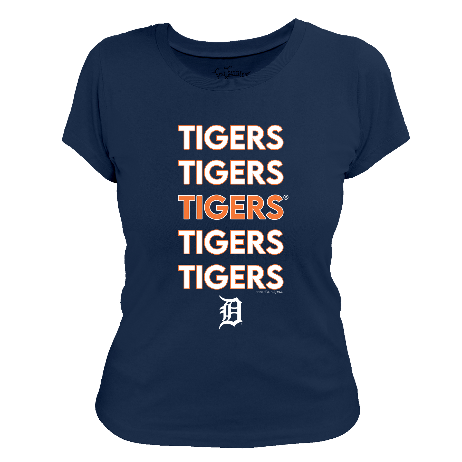 Detroit Tigers Stacked Tee Shirt