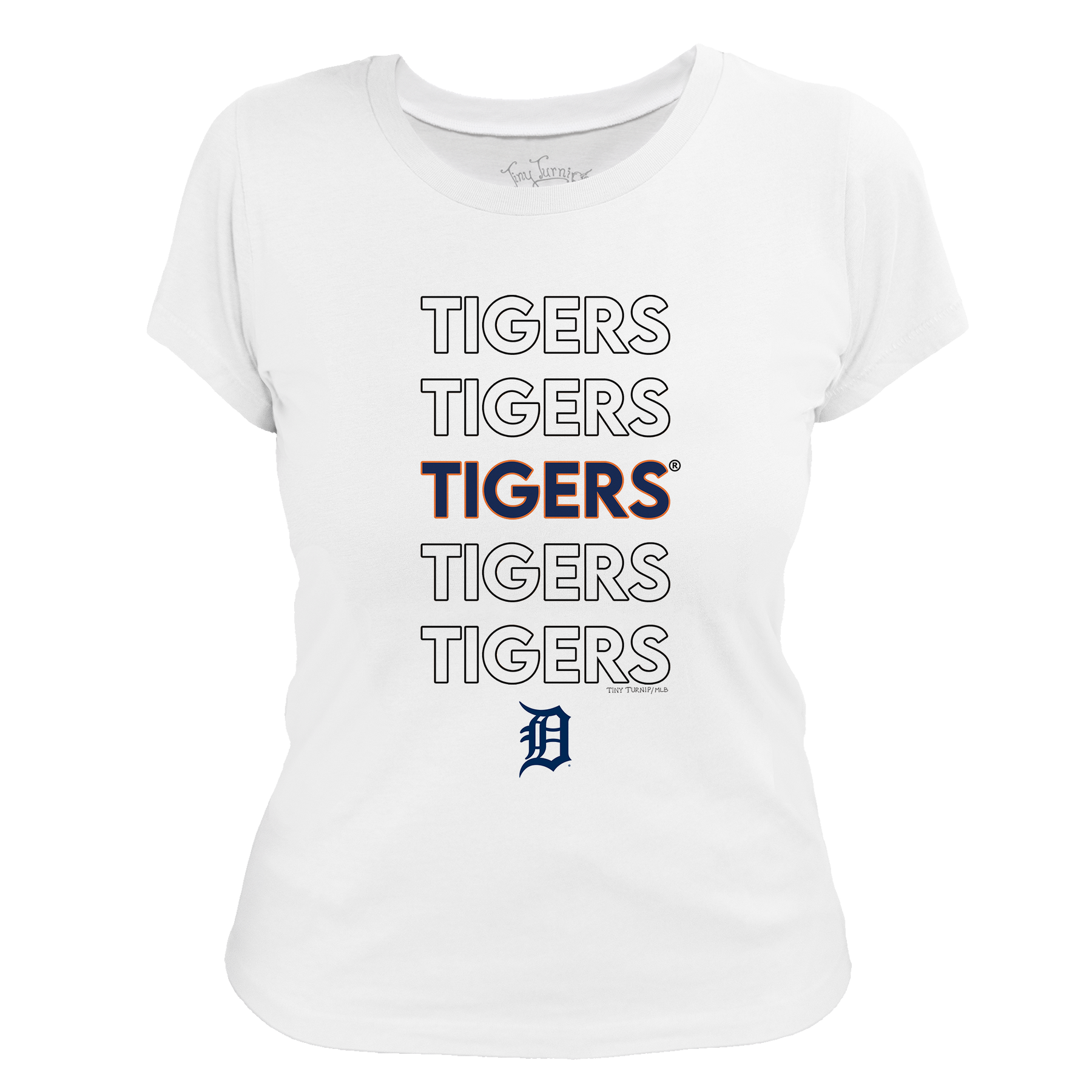 Detroit Tigers Stacked Tee Shirt
