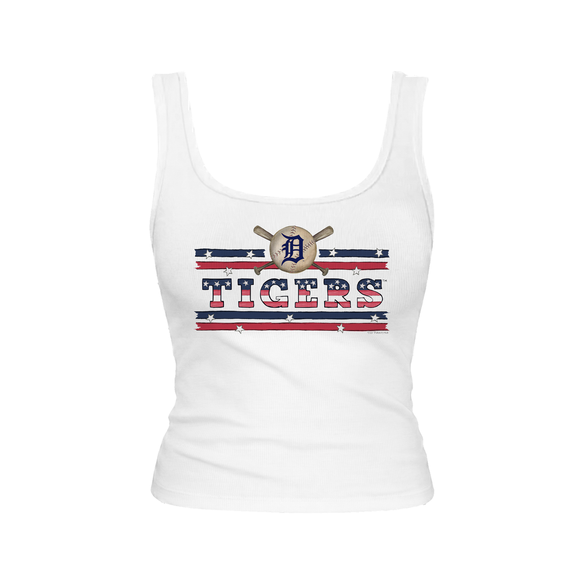 Detroit Tigers Stars and Stripes Emmy Tank