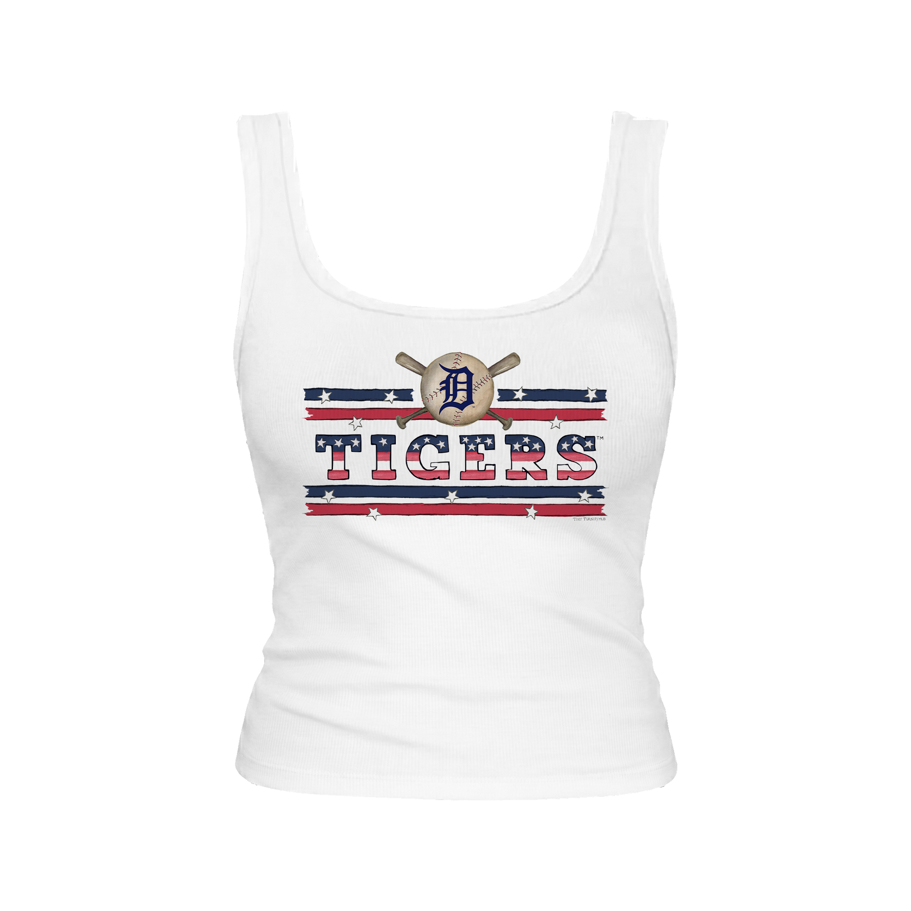 Detroit Tigers Stars and Stripes Emmy Tank
