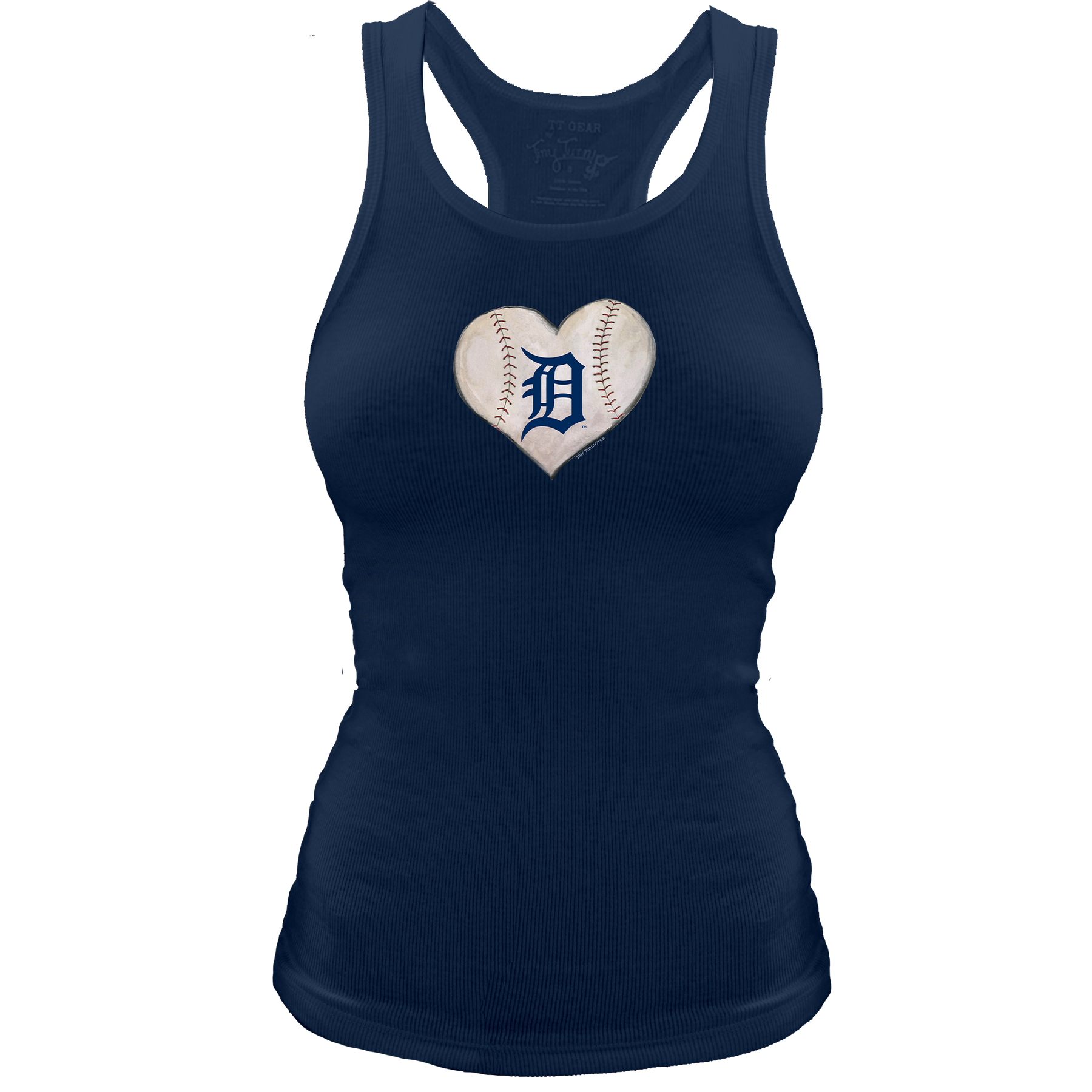 Detroit Tigers Stitched Heart Racerback Tank - Tiny Turnip