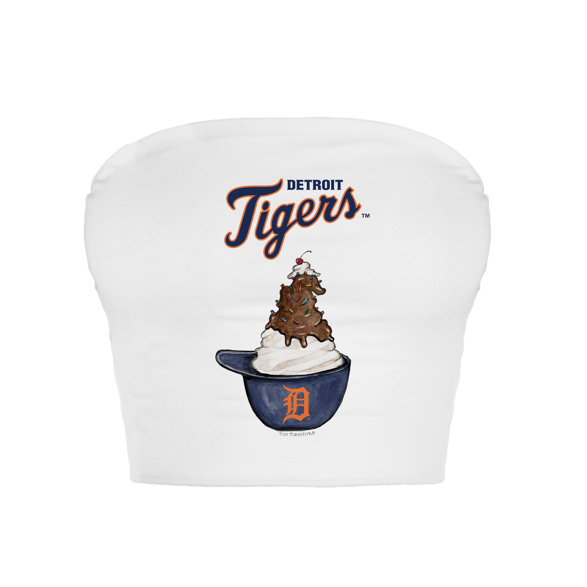 Detroit Tigers Sundae Helmet Crop Tube Top