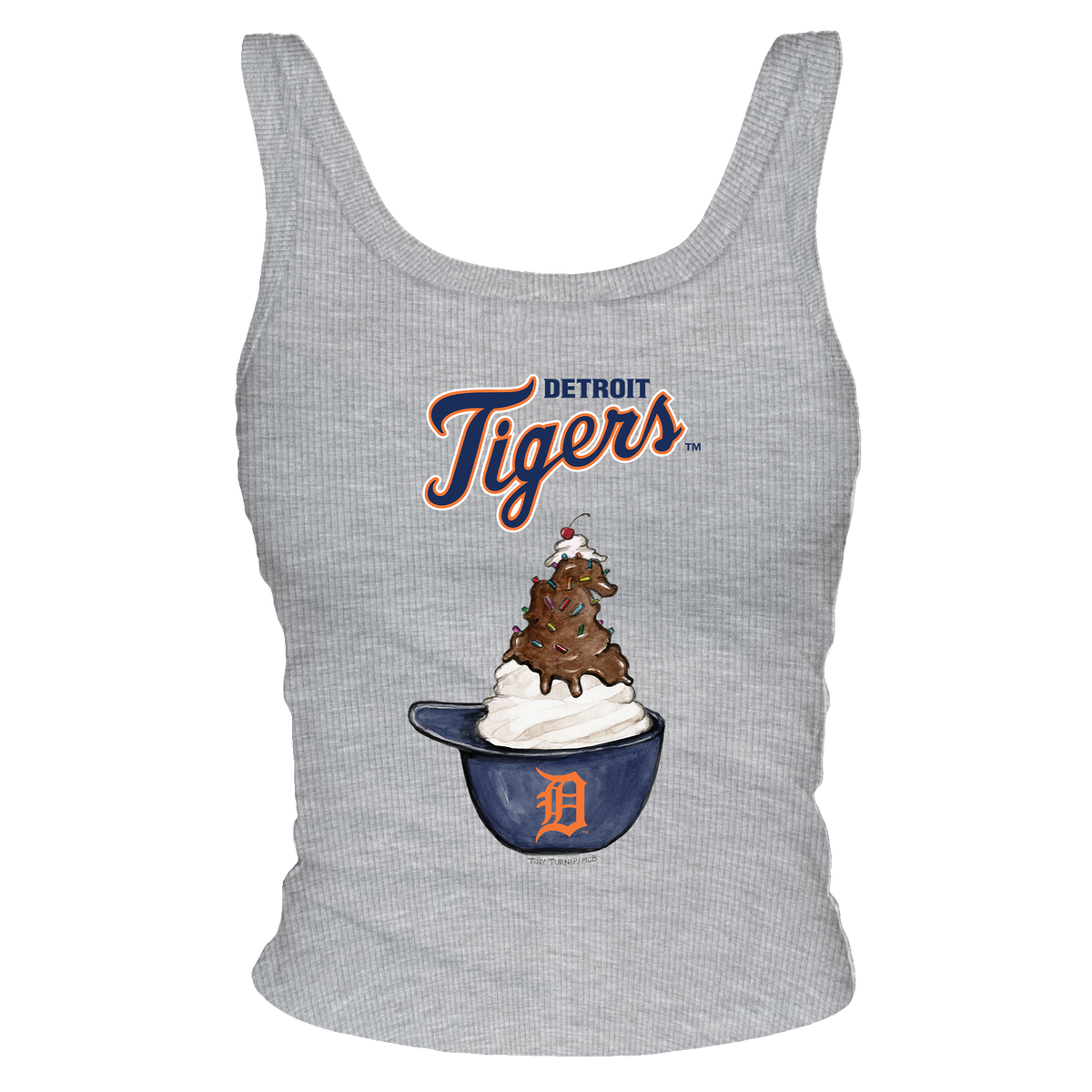 Detroit Tigers Sundae Helmet Ribbed Tank