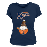 Detroit Tigers Sundae Helmet Women's Tee Shirt