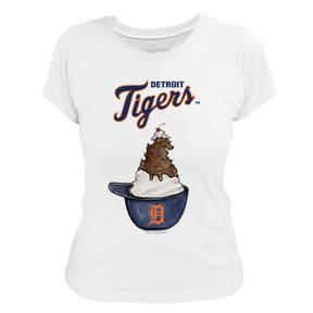 Detroit Tigers Sundae Helmet Women's Tee Shirt