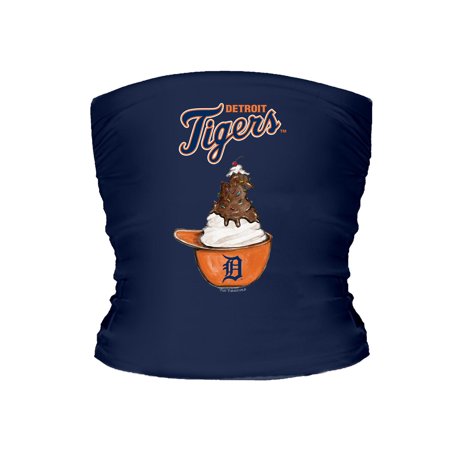 Detroit Tigers Sundae Helmet Tube Top - Tiny Turnip