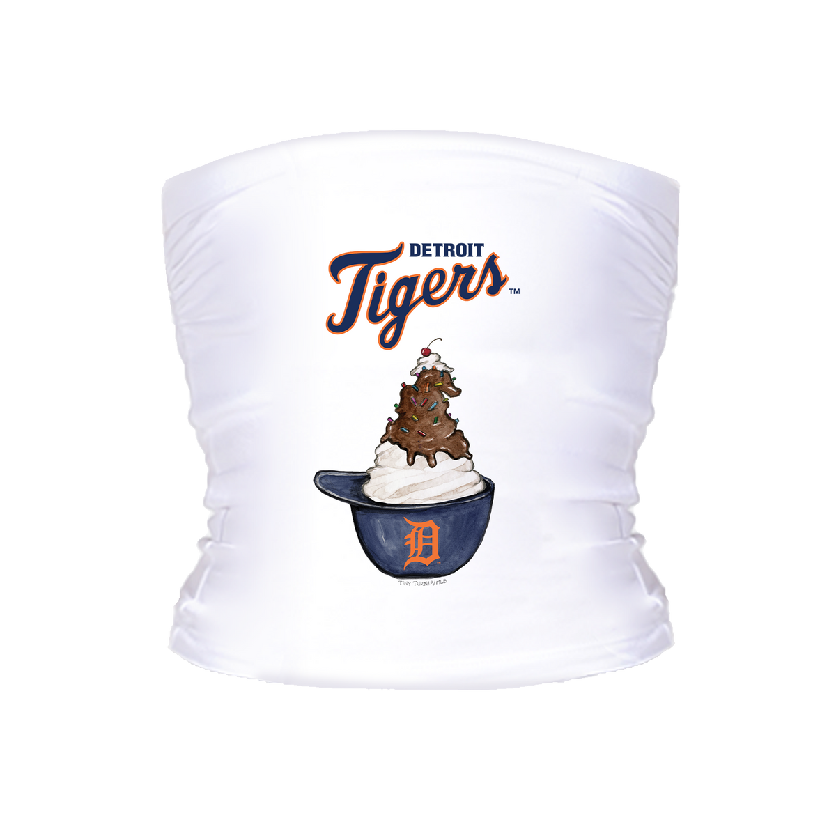Detroit Tigers Sundae Helmet Crop Tube Top
