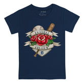 Detroit Tigers Tattoo Rose Tee Shirt