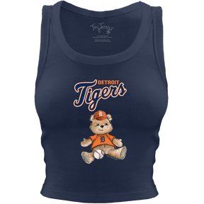 Detroit Tigers Teddy Crop Tank