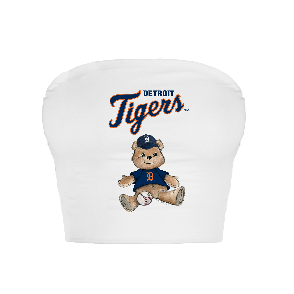 Detroit Tigers Teddy Crop Tube Top