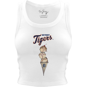 Detroit Tigers Triple Scoop Crop Tank