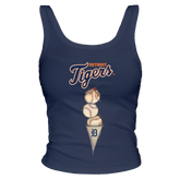 Detroit Tigers Triple Scoop Ribbed Tank - Tiny Turnip