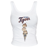 Detroit Tigers Triple Scoop Ribbed Tank