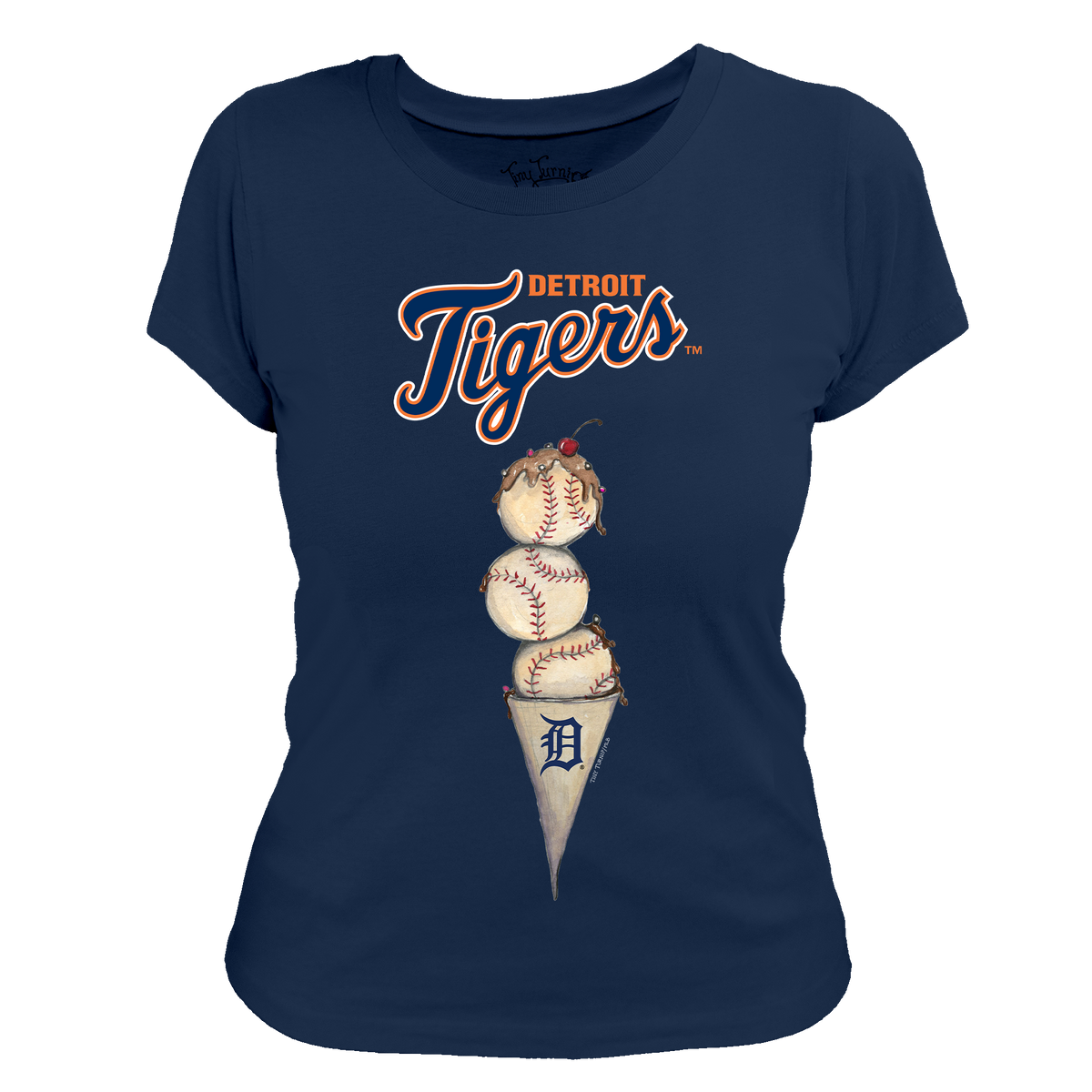 Detroit Tigers Triple Scoop Women's Tee Shirt