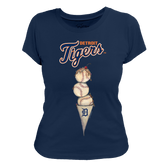 Detroit Tigers Triple Scoop Women's Tee Shirt
