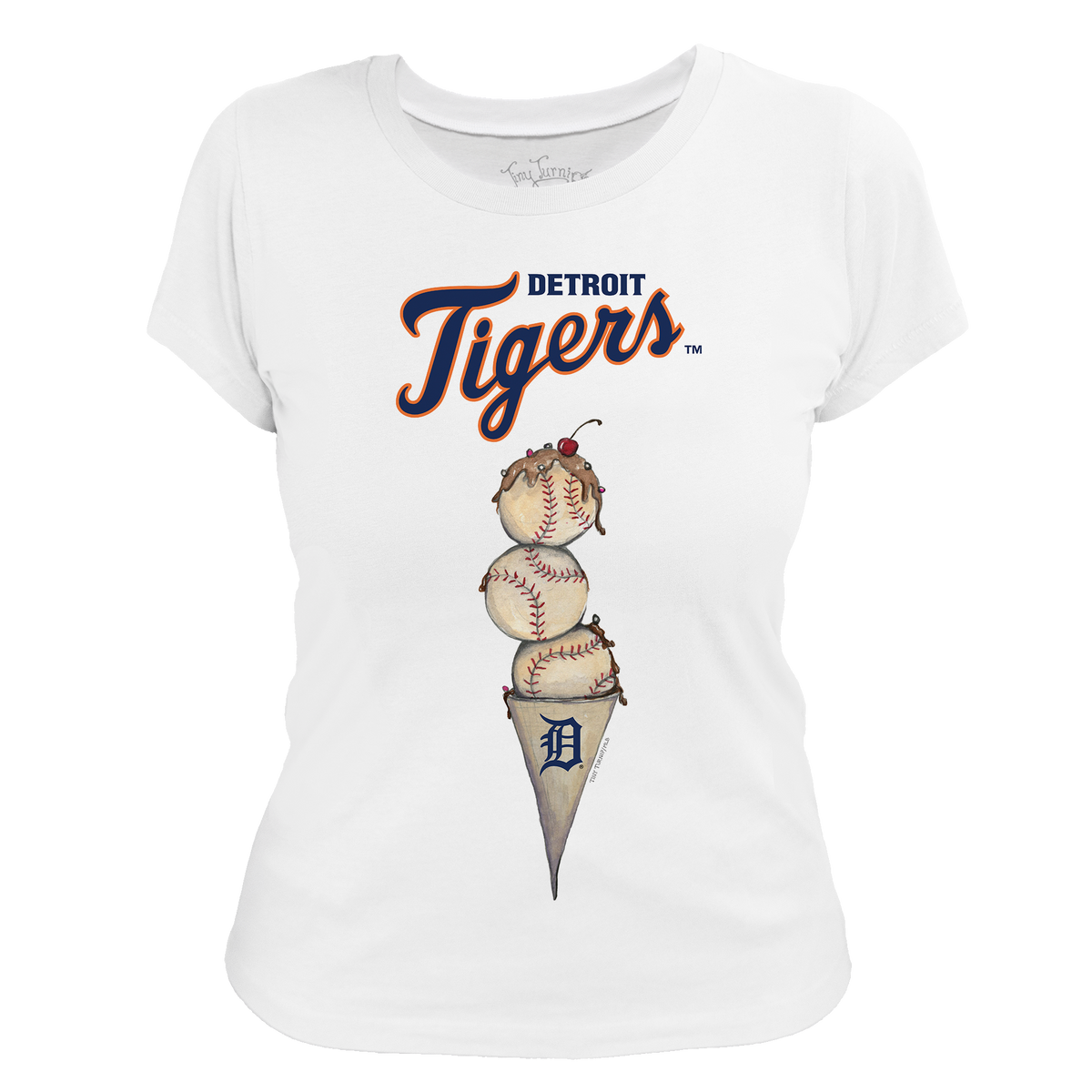 Detroit Tigers Triple Scoop Women's Tee Shirt
