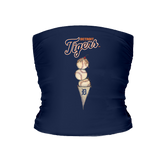 Detroit Tigers Triple Scoop Tube Top - Tiny Turnip
