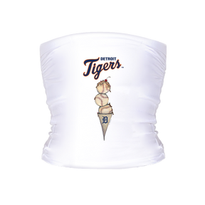 Detroit Tigers Triple Scoop Tube Top - Tiny Turnip