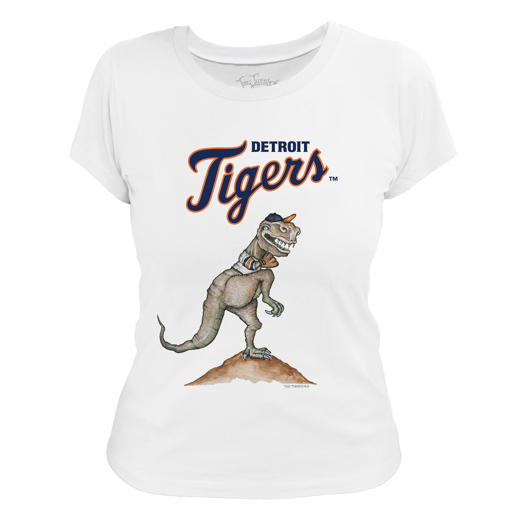 Detroit Tigers TT Rex Tee Shirt - Tiny Turnip