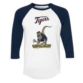 Detroit Tigers Velociraptor 3/4 Navy Blue Sleeve Raglan