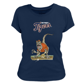 Detroit Tigers Velociraptor Tee Shirt