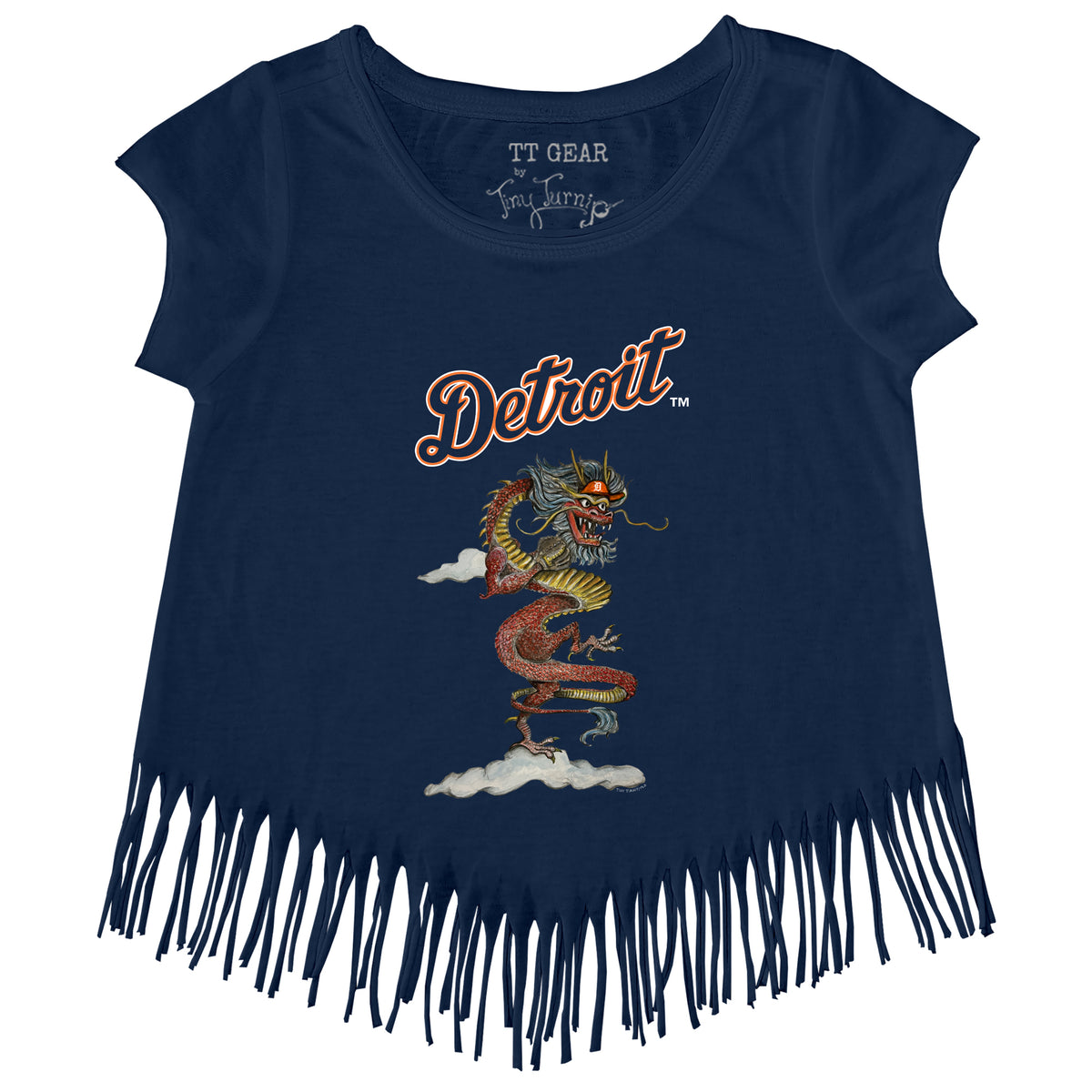 Detroit Tigers 2024 Year of the Dragon Fringe Tee