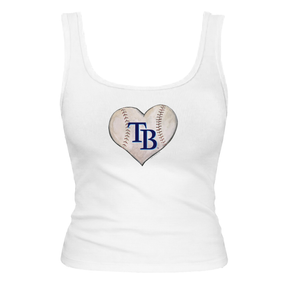 VIP Tampa Bay Rays Postseason '26 Baseball Heart Emmy Tank