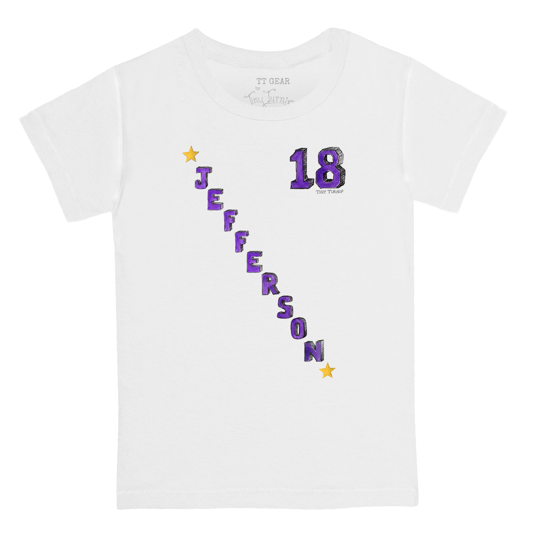 VIP Football: Diagonal Player w/ Number - Kid's Tee Shirt
