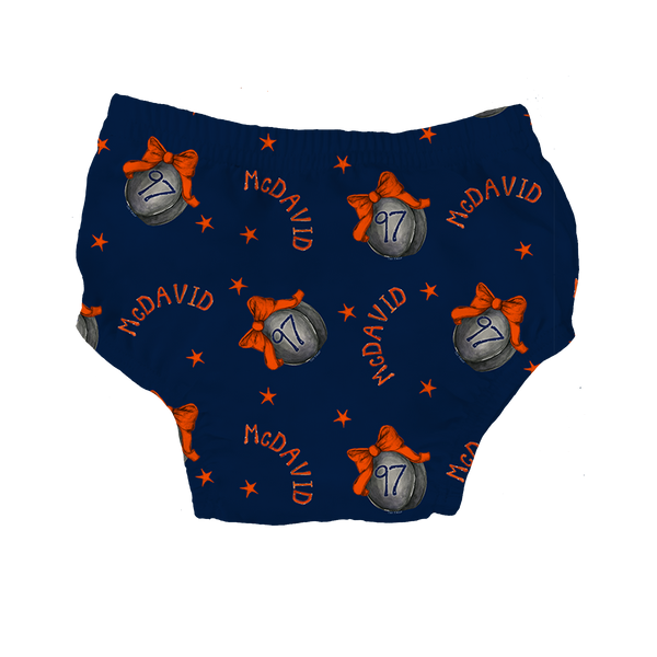 VIP NHL Hockey Bow w/ Name, Number - Bloomers - Tiny Turnip