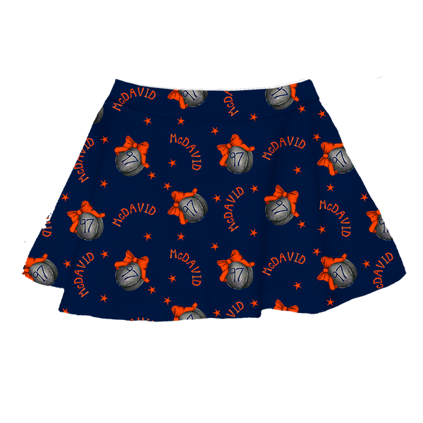 VIP NHL Hockey Bow w/ Name, Number - Skirt - Tiny Turnip