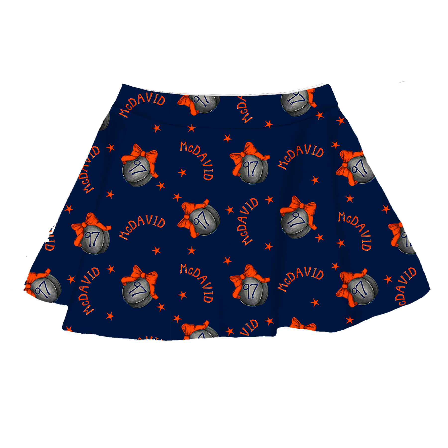 VIP NHL Hockey Bow w/ Name, Number - Skirt - Tiny Turnip