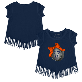 VIP Hockey Bow w/ Name, Number - Fringe Tee - Tiny Turnip