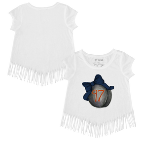 VIP Hockey Bow w/ Name, Number - Fringe Tee - Tiny Turnip