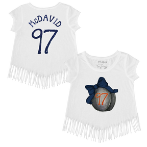 VIP NHL Hockey Bow w/ Name, Number - Fringe Tee - Tiny Turnip
