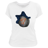 VIP Hockey Bow w/ Name, Number - Women's Tee Shirt - Tiny Turnip