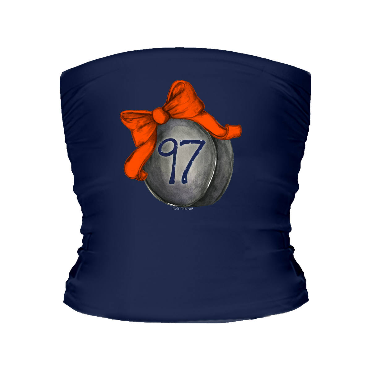 VIP Hockey Bow w/ Name, Number - Tube Top - Tiny Turnip