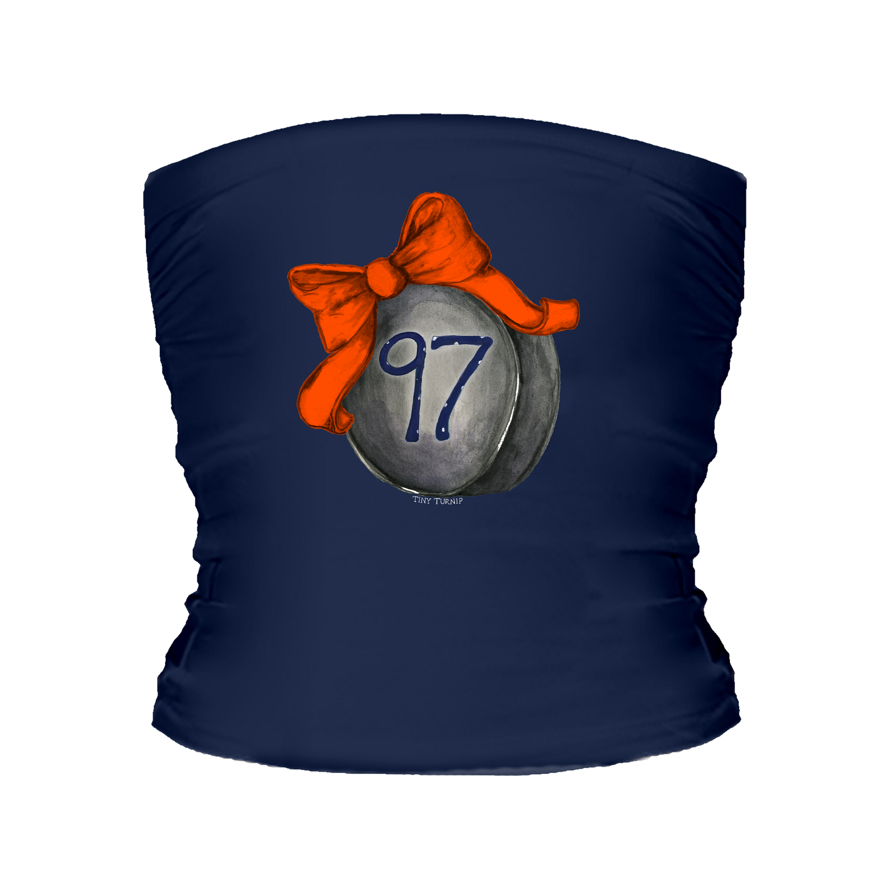 VIP Hockey Bow w/ Name, Number - Tube Top - Tiny Turnip